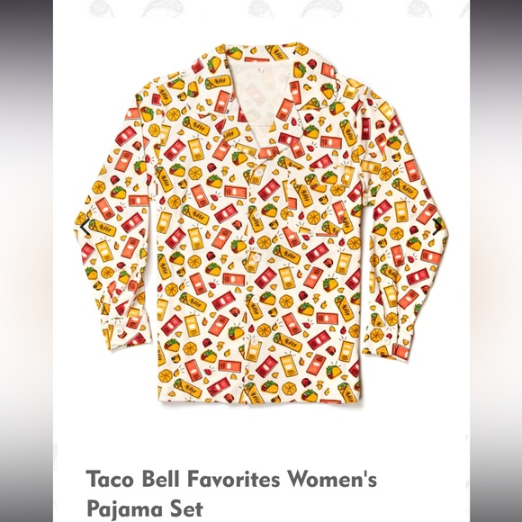Taco Bell women’s pajama top size XL - Picture 1 of 3